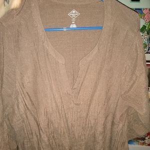 Long sleeve brown top